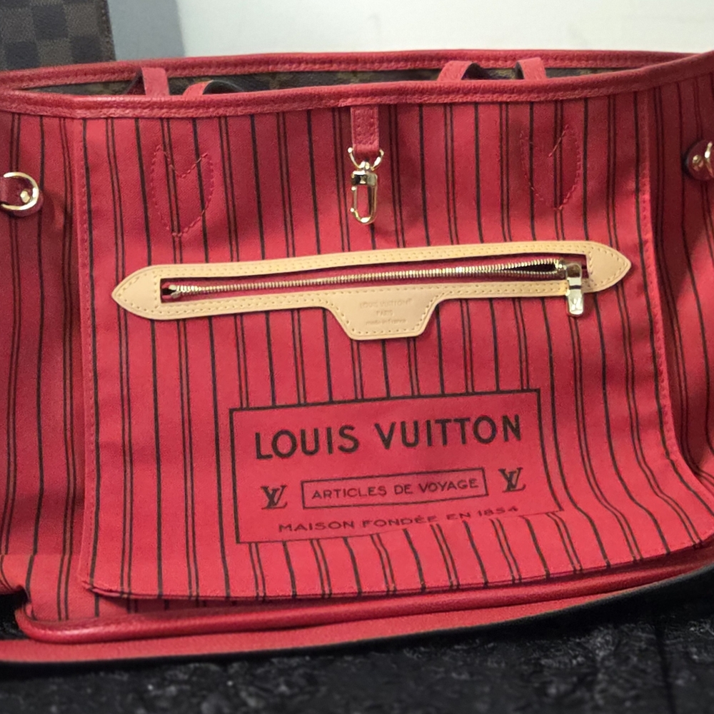 Louis Vuitton Red Striped Women's Bag